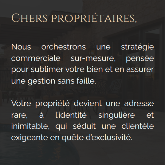 Carte d'information pour les propriétaires