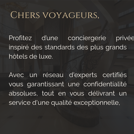 Carte d'information pour les voyageurs